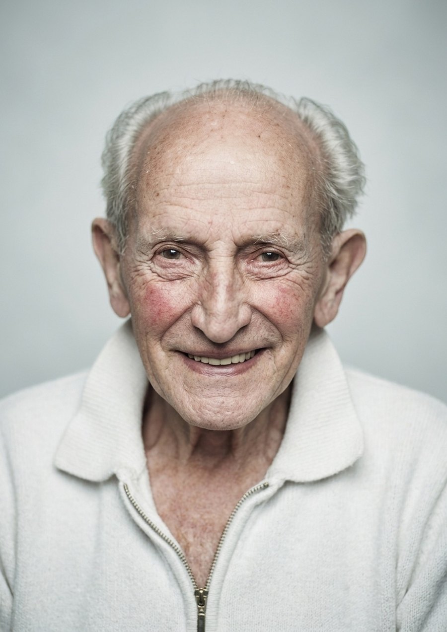 Licht en sereen portret